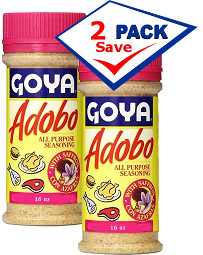 Goya Adobo with Saffron 16 oz Pack of 2